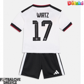 Německo Florian Wirtz #17 Dětské Domácí dres komplet MS 2026 Krátký Rukáv (+ trenýrky)